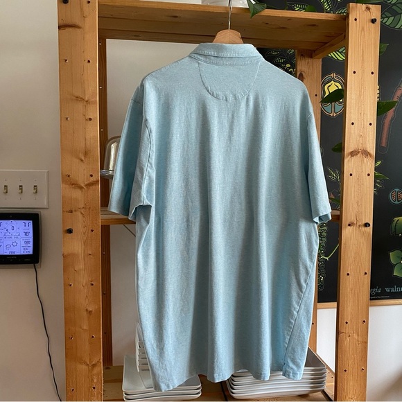 Johnnie-O Blue Antigua Heather Original Polo Shirt XXL - Picture 3 of 13